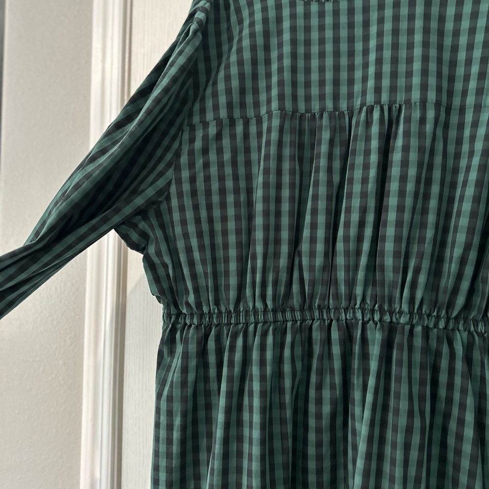 Draper James 3X Green and Black Gingham Dress - Picture 8 of 9